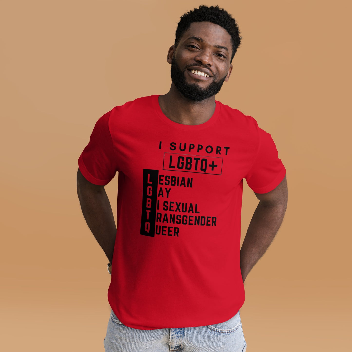 JDDAACE EXPERIENCE Support LGBTQ+???Unisex t-shirt